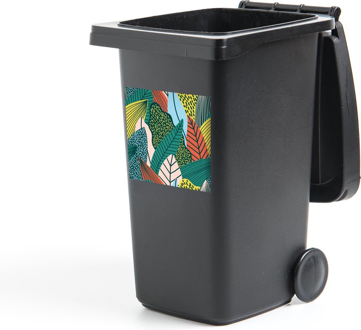 Container sticker Bladeren - Kleuren - Illustratie - 40x40 cm - Kliko sticker