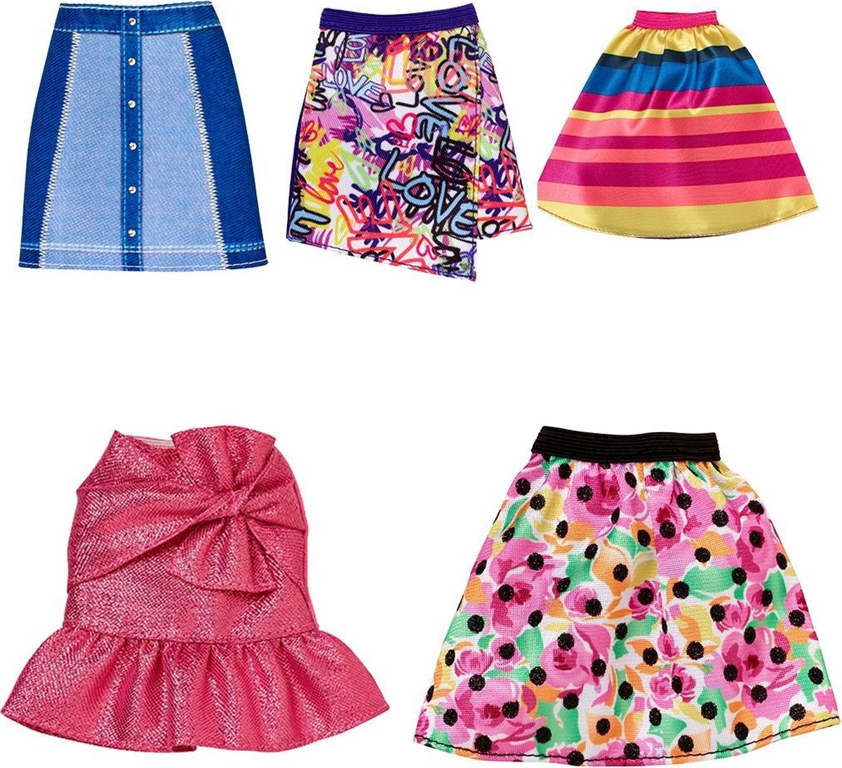 Barbie - Rokje Floral Geel