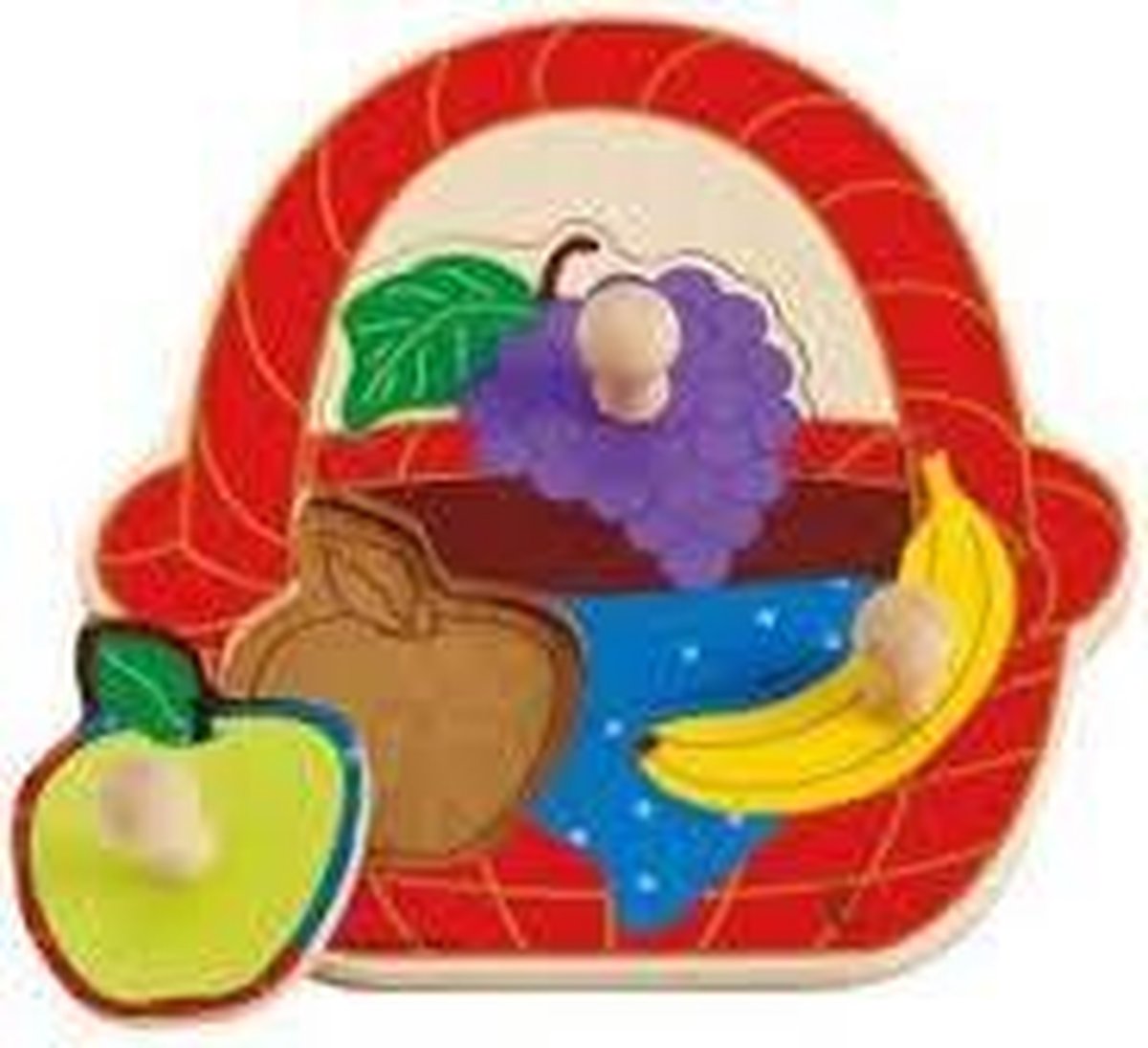 Hape houten vormenpuzzel Fruitmand
