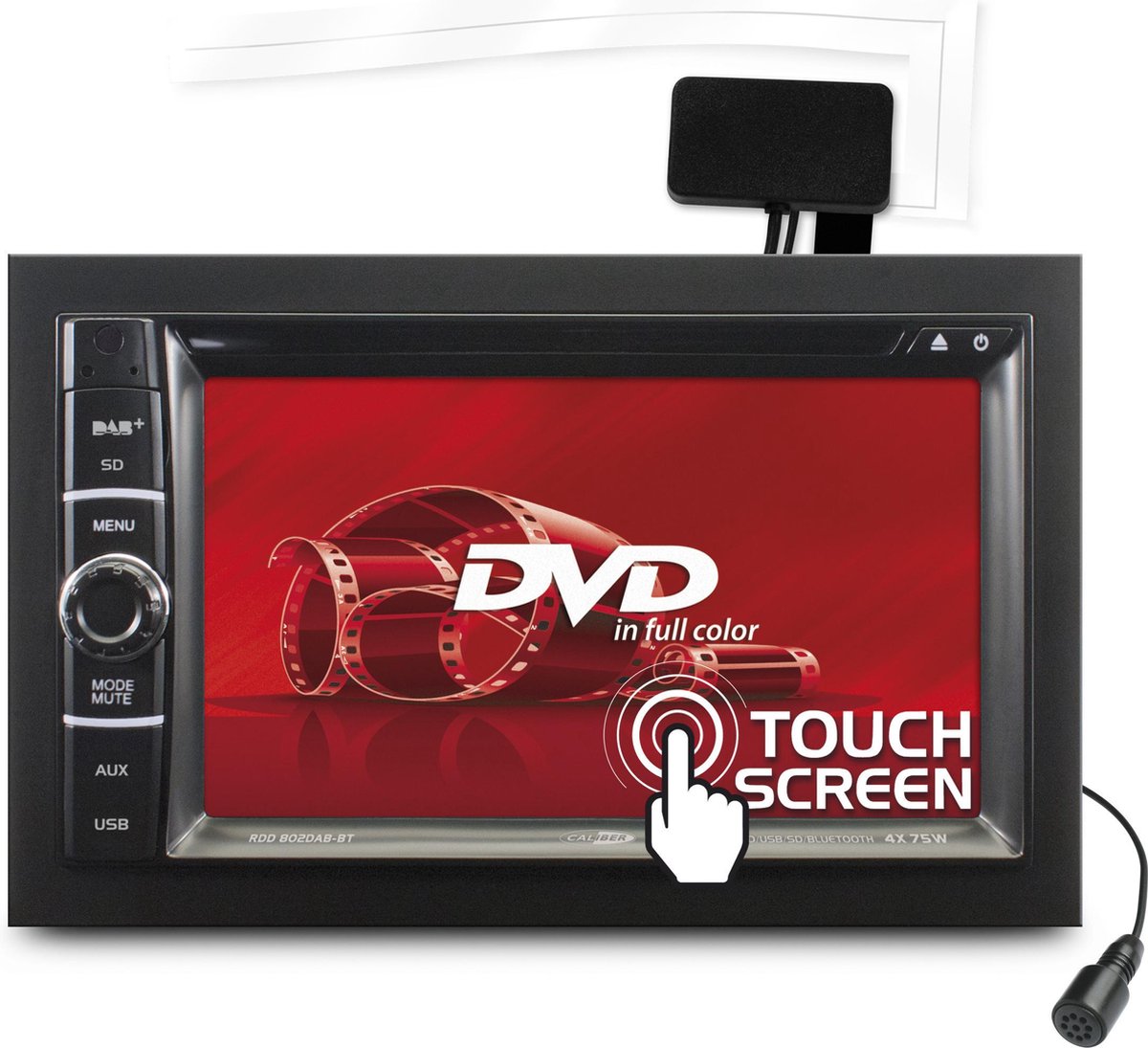 Caliber RDD802DAB-BT - Autoradio - DAB+ - 2din - Zwart