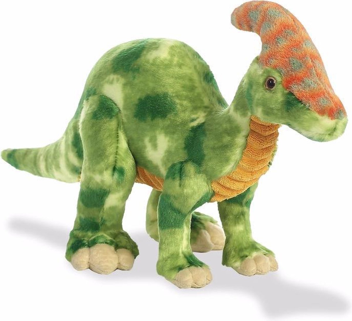 Pluche dinosaurus knuffel Parasaurolophus 35 cm - dino knuffeldier