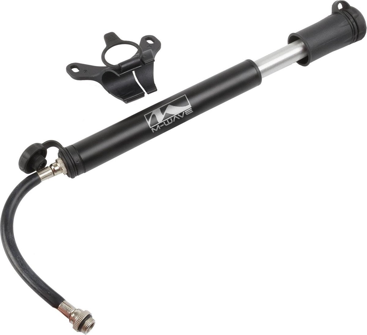 M-wave Mini Pomp Flex Tube Aluminium Zwart