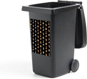 Container sticker Bladeren - Patronen - Goud - 40x60 cm - Kliko sticker