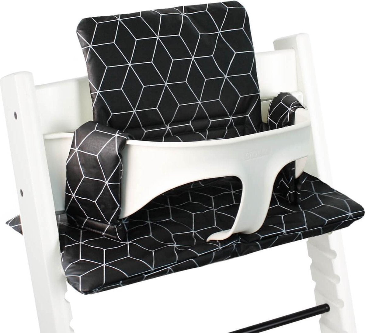 Ukje Kussenset voor Stokke Tripp Trapp - Geplastificeerd - Zwarte