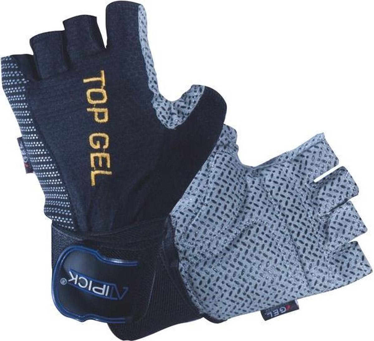 Atipick Fitness-handschoenen Top-gel Elastaan/katoen Blauw Maat M