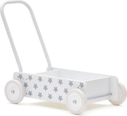 Houten Wandelwagen Ster Wit-grijs Kids Concept