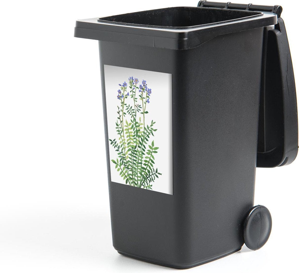 Container sticker Bloemen - Aquarel - Paars - 40x60 cm - Kliko sticker