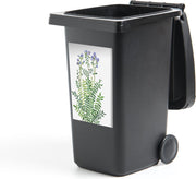 Container sticker Bloemen - Aquarel - Paars - 40x60 cm - Kliko sticker
