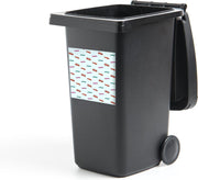 Container sticker Auto - Patroon - Kleuren - 40x40 cm - Kliko sticker