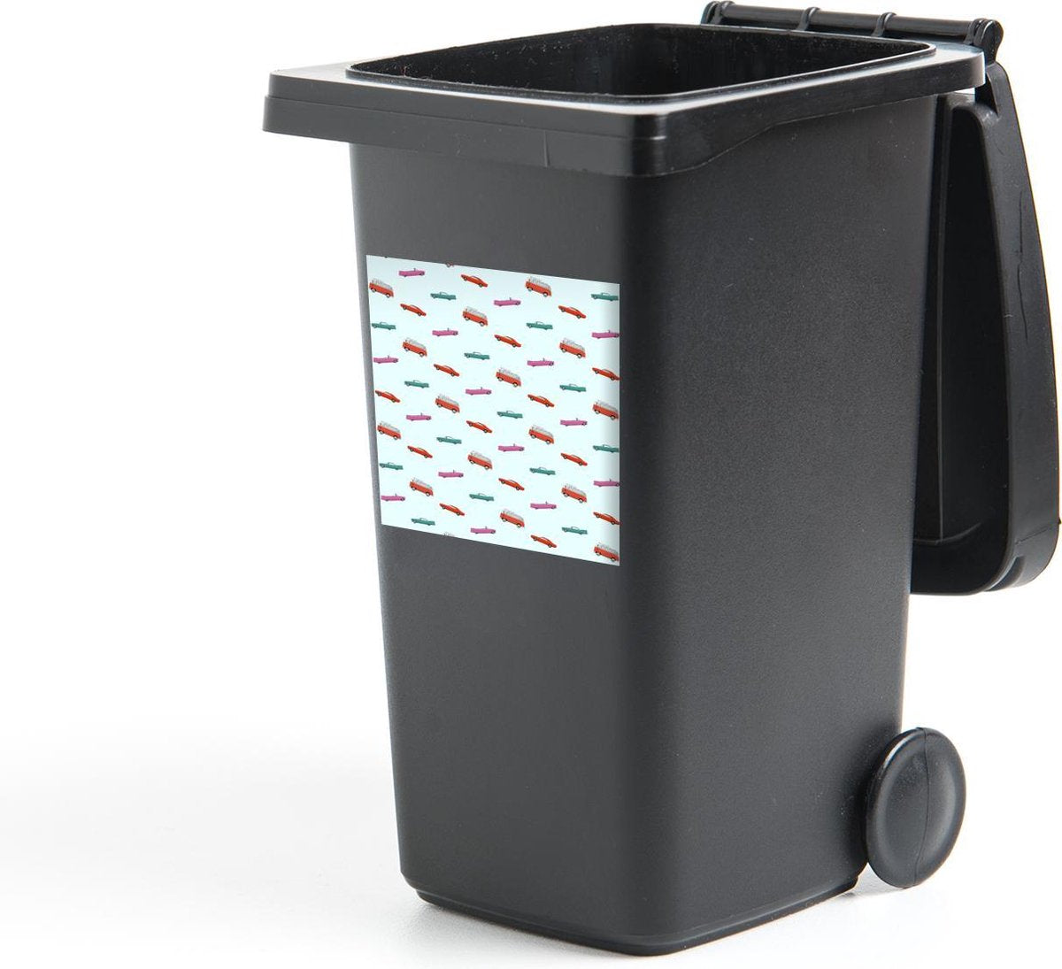 Container sticker Auto - Patroon - Kleuren - 40x40 cm - Kliko sticker