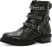 SPM Chainster Veterboots / Enkellaars Zwart - Maat: 37