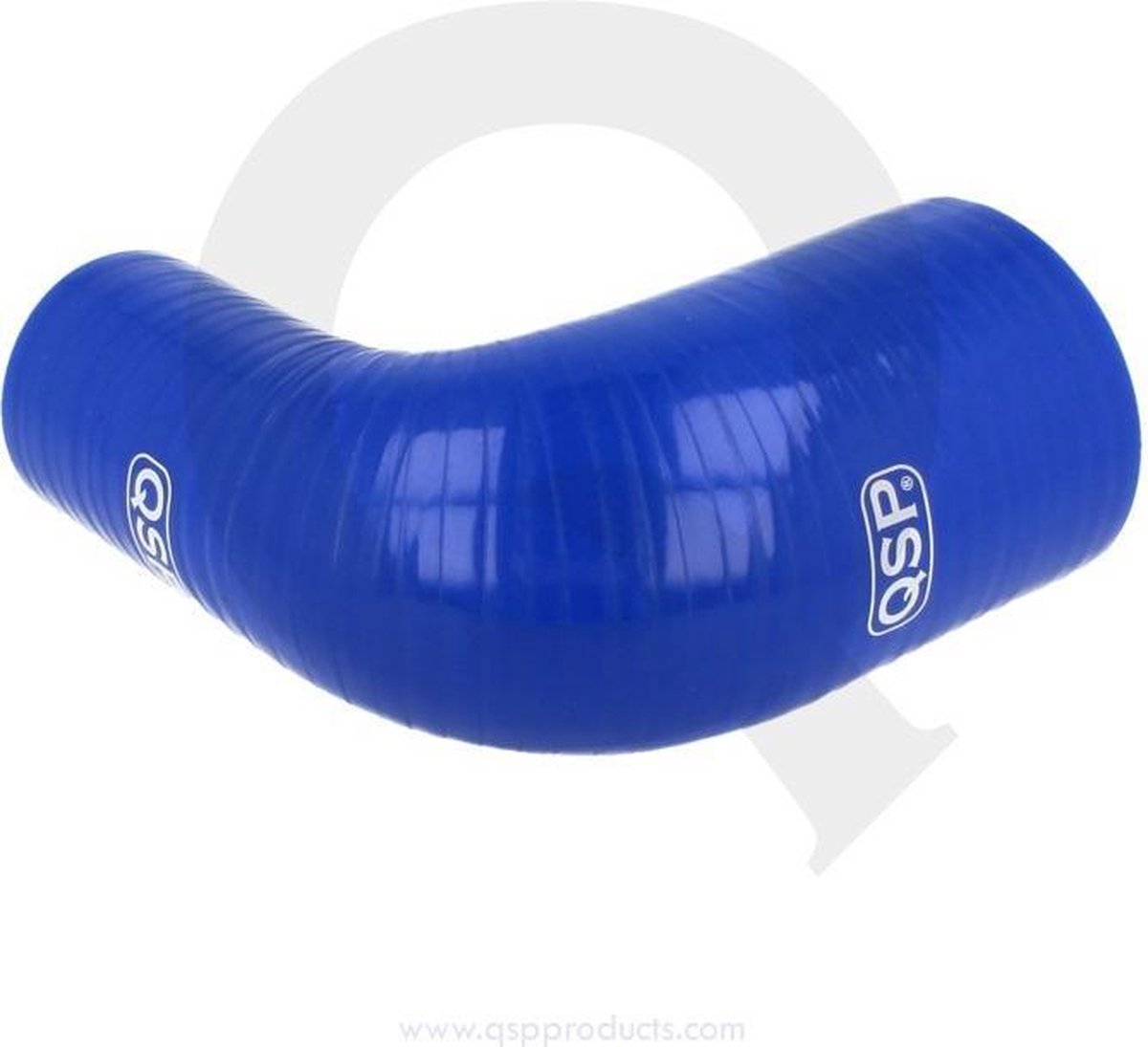 Siliconen slang verloop 90° 65 - 57 mm
