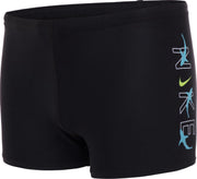 Nike Swim SQUARE LEG Zwembroek - Zwart - Mannen - Maat L