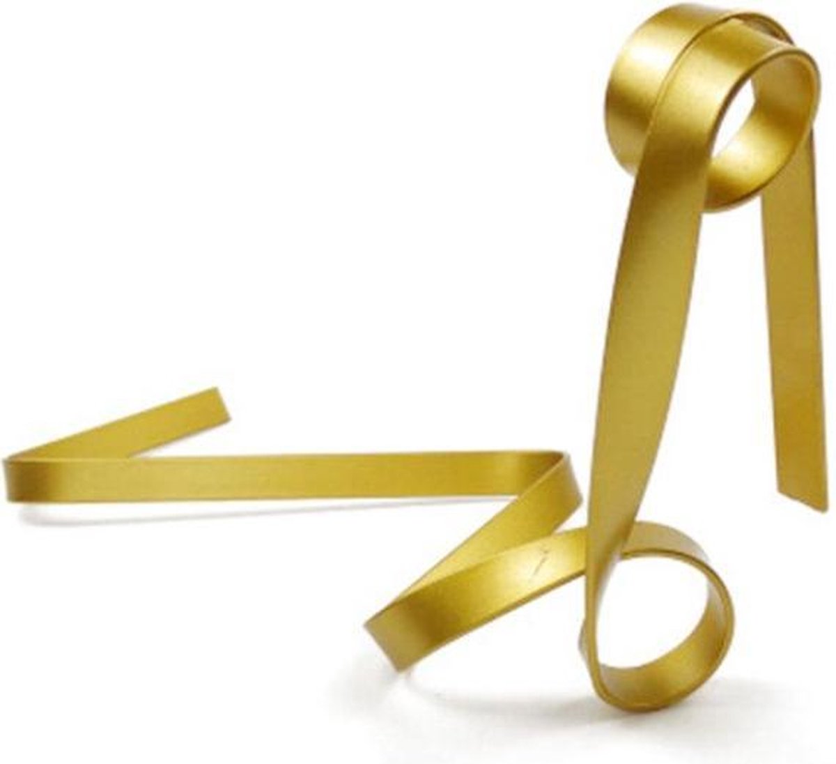 ZijTak - Zwevende wijnfleshouder lint - Goud - optische illusie - wijnrek - staand