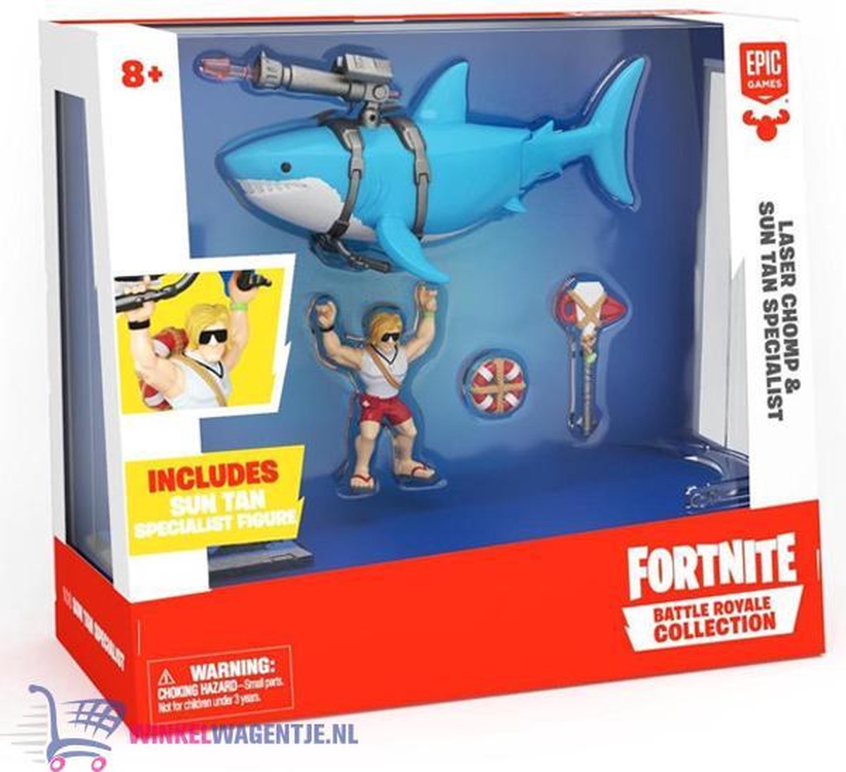 Fortnite Battle Royale Collection - Laser Chomp & Sun Tan Specialist | Fort-nite Speelgoed Speelpop voor kinderen | speelfiguren inclusief accessoires