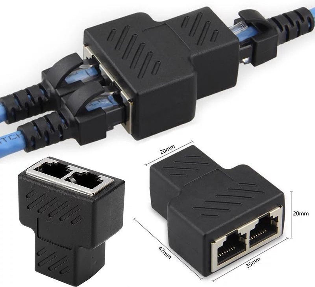2 stuks Netwerk Splitter