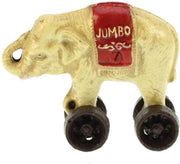 Olifant op wieltjes spaarpot metaal 12x4