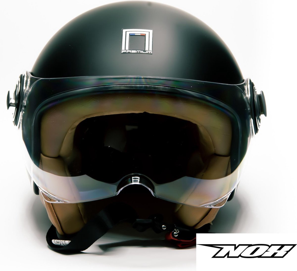helm NOX N234 mat zwart XS