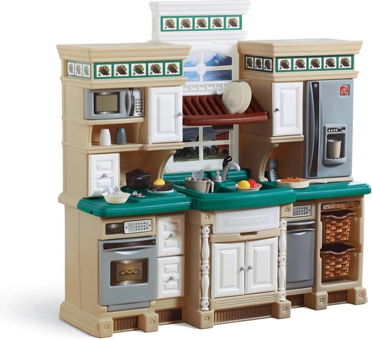 Step2 Deluxe Speelkeuken met geluid - Incl. 39-delige accessoireset