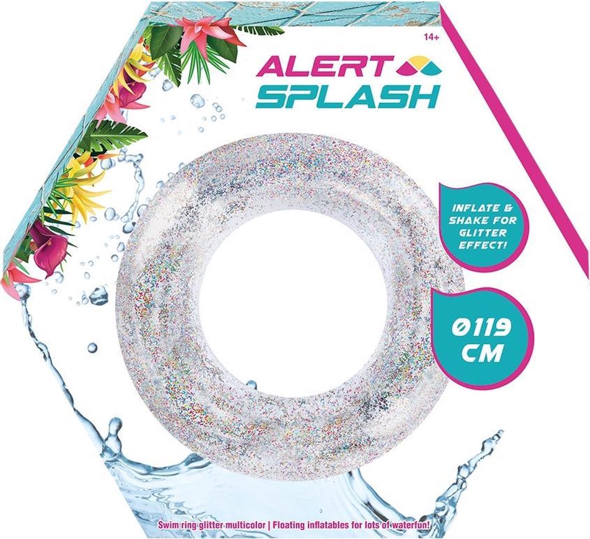 Alert Splash Glitter Zwemband 119 cm