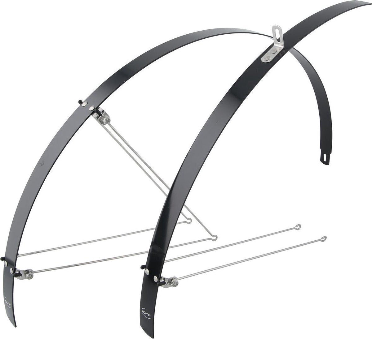Contec Spatbordset "Flat Fender" - Zwart