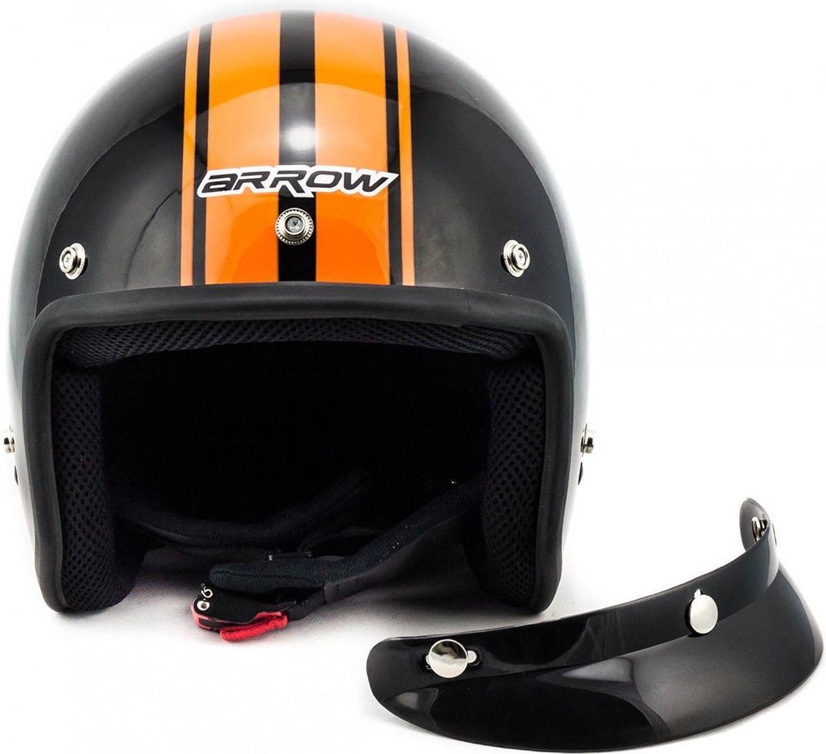 ARMOR AV-48 retro jethelm voor scooter helm of motorhelm M Medium hoofdomtrek 57-58cm