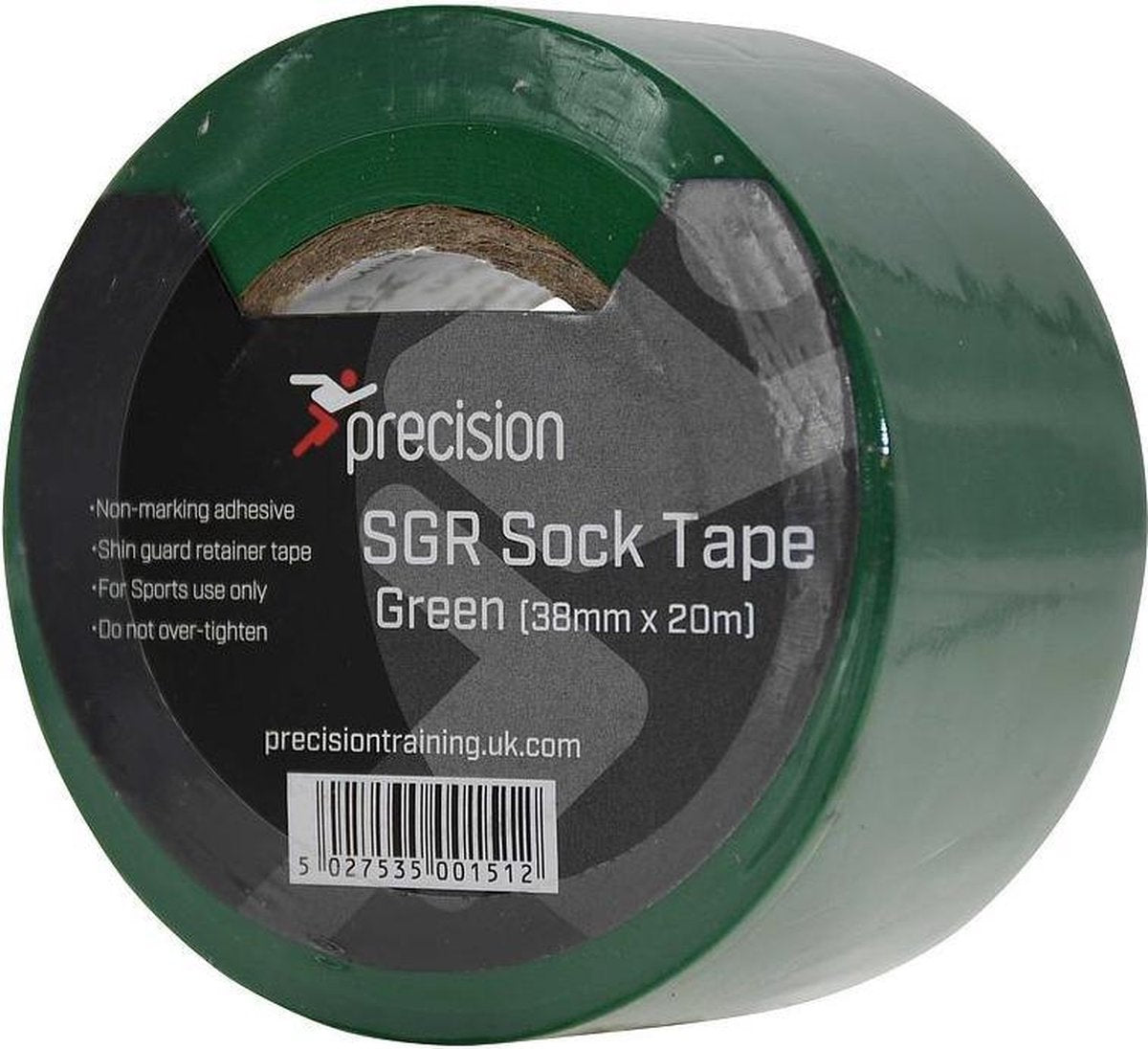Precision Sokkentape 20  M X 38 Mm Pvc Groen 5 Stuks