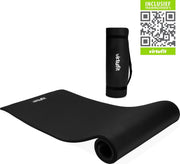 Fitnessmat - VirtuFit NBR Yogamat - Met Draagkoord - 180 x 60 x 1