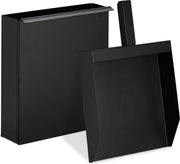 relaxdays Asschep met opvangbak - kachelschep en lade - haardset - ash shovel en pan