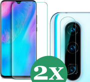 Huawei P30 Screenprotector - Huawei P30 Screen Protector Glas en Huawei P30 Screenprotector Camera - 2 Stuks