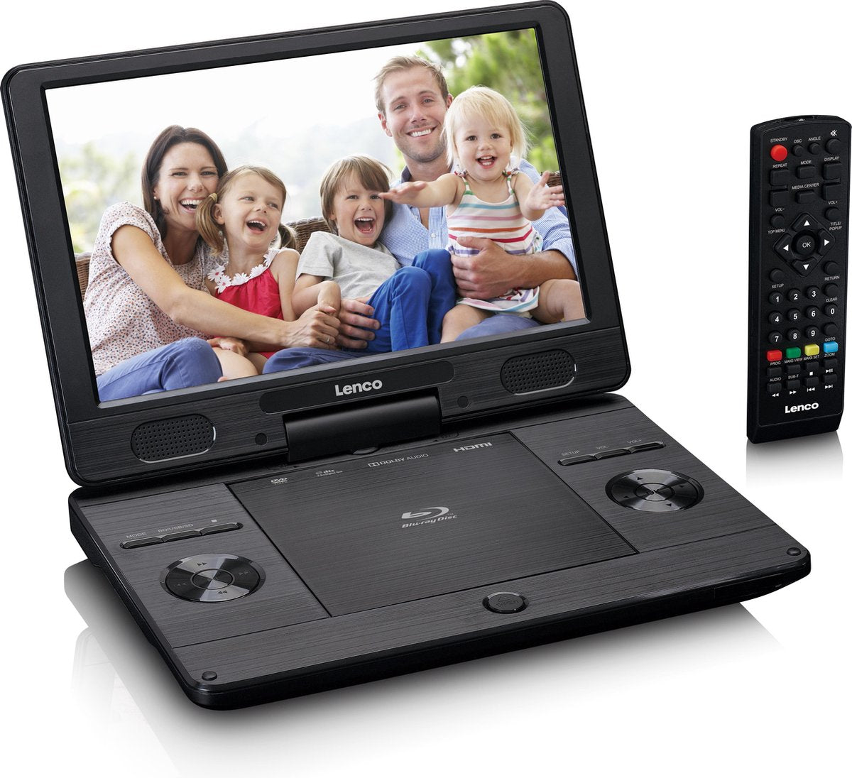 Lenco BRP-1150BK - Draagbare 11.5" Blu-ray - DVD speler met USB en SD