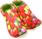 Klomppantoffels tulpen print  / Klompsloffen / Tulpen print  sloffen voor dames en heren - Maat: 39-41