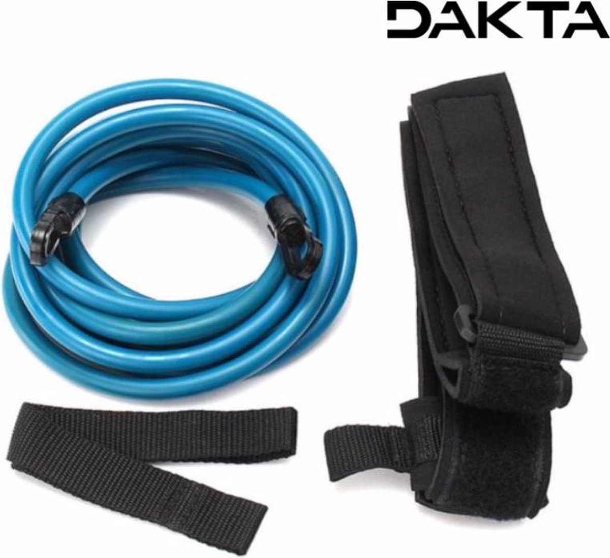 Dakta® Weerstandsbanden | Zwemtraining | Fitness | Weerstand | Elastisch | Zwemelastiek| Zwemmen | Trainingsbanden | Zwembad | Banden | Resistance cords | Blauw