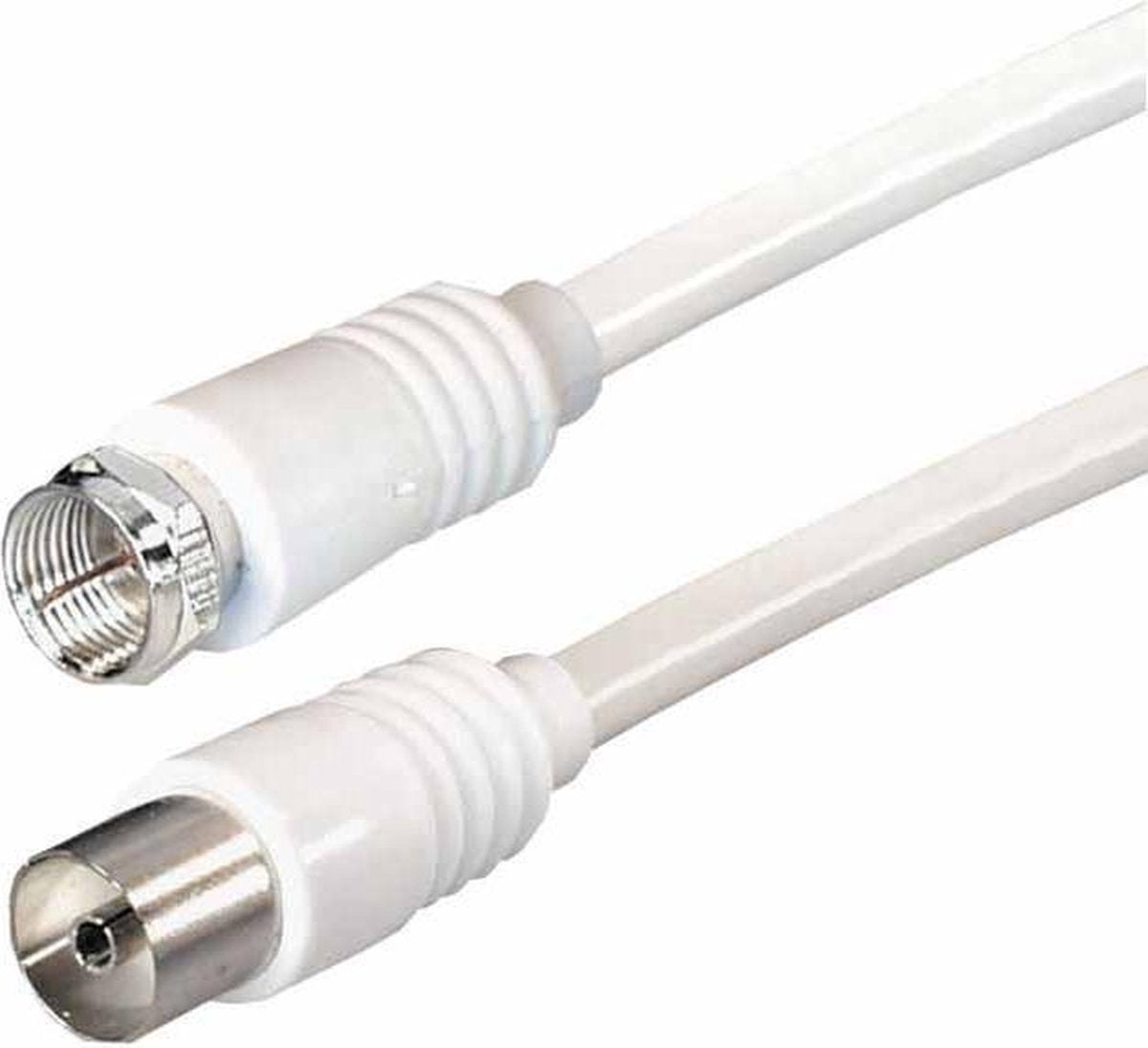 PremiumConnect Eenvoudige coaxkabel met f-connector en vrouwelijke coax connector - 2