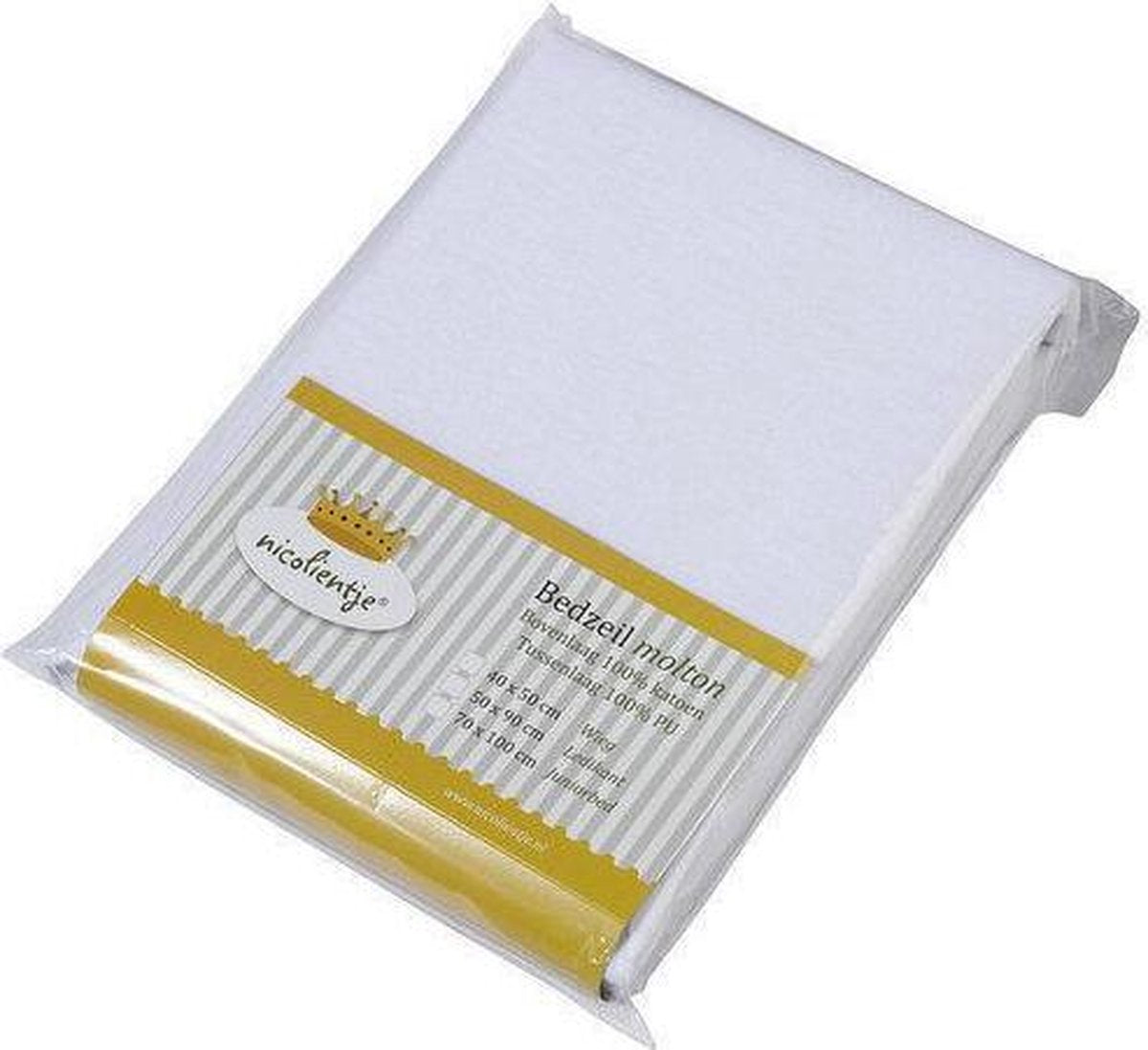 Nicolientje 2x molton bedzeil wieg 40x50 cm