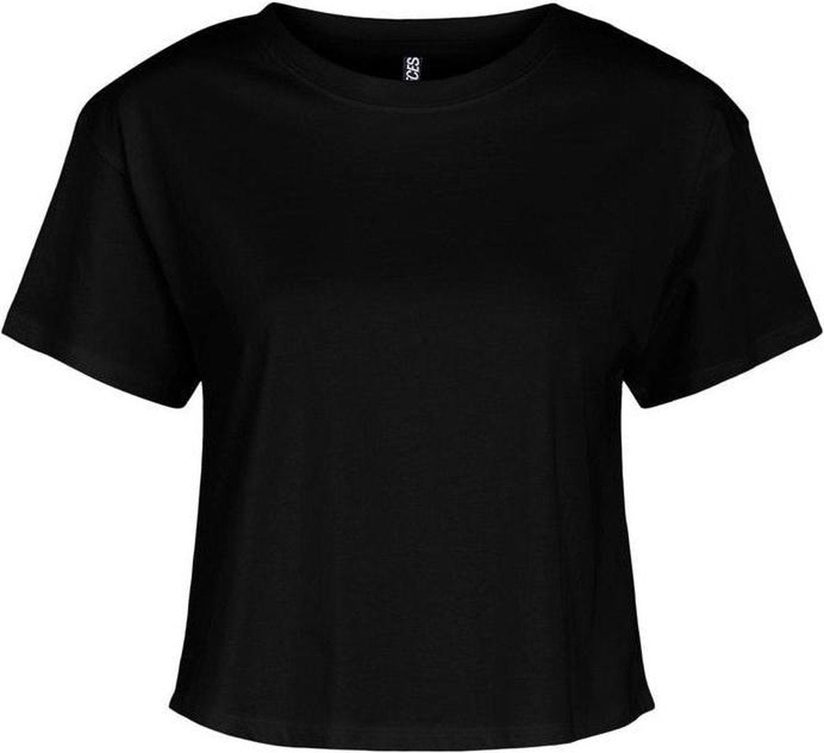 Pctaxanna Ss Cropped Tee Bc 17114317 Black