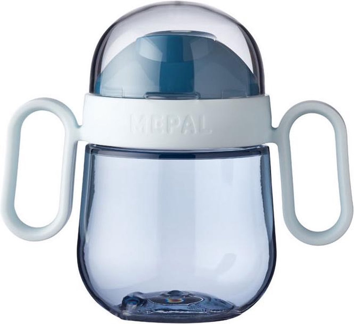 Mepal Mio – Antilekbeker 200 ml – gegarandeerd lekvrij – Deep blue – kan tegen een stootje – drinkbeker voor kinderen – oefenbeker