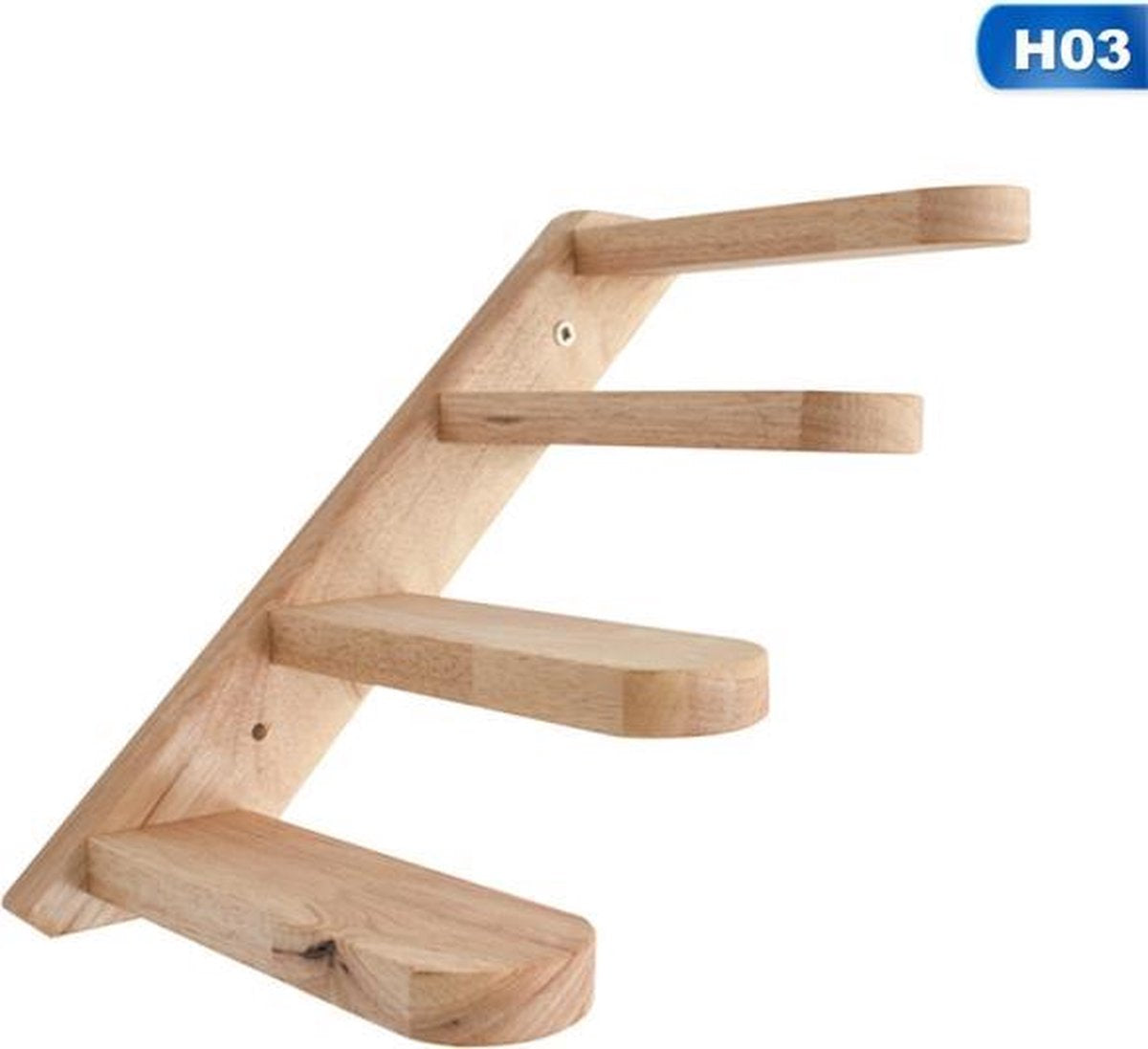 TBG Wandmontage Kat Klimladder Houten Trappen Springen Platform Kat Klimrek Kitten Springplank DIY Huisdier Meubels Krabpaal H03