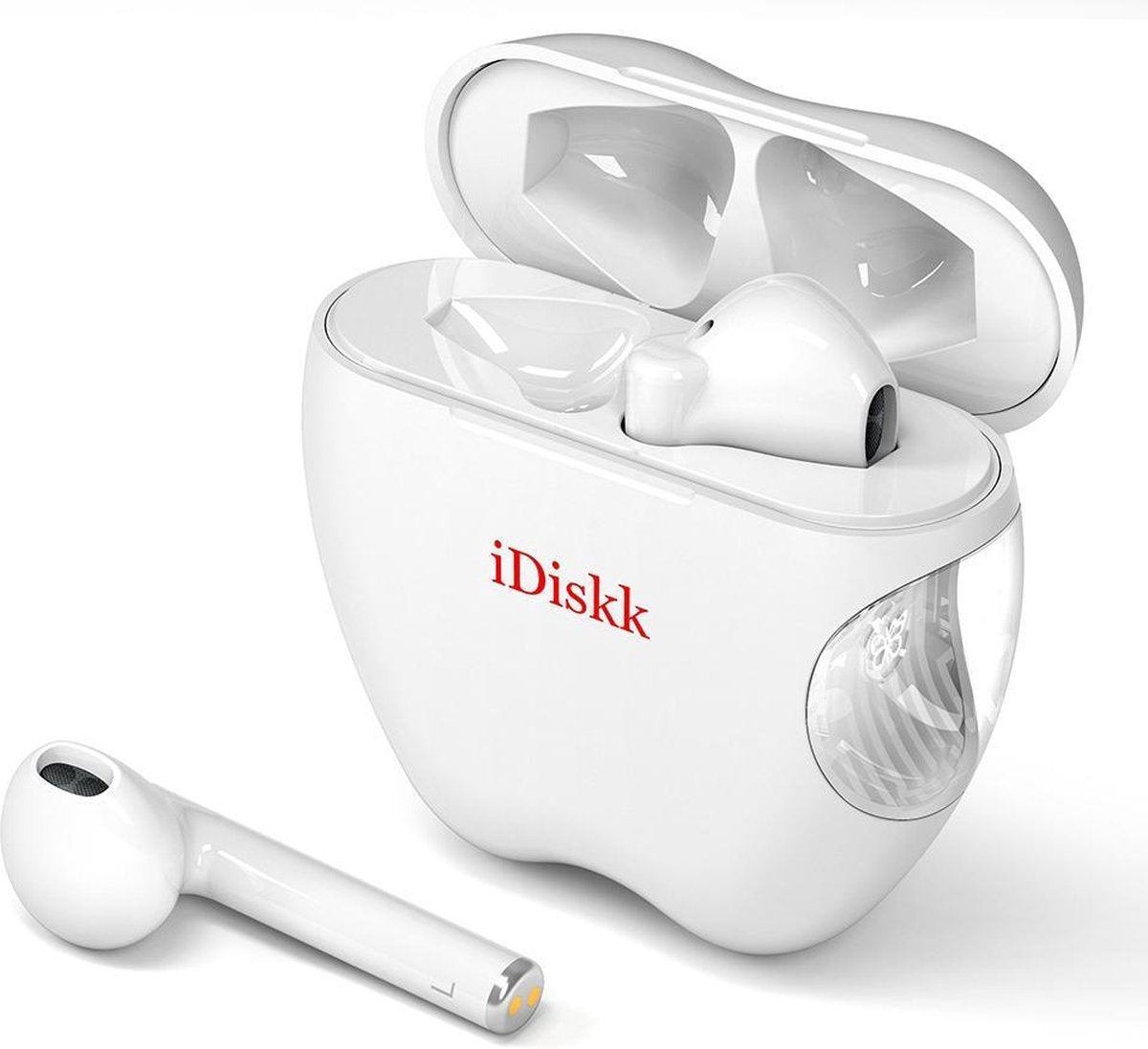 iDiskk i55 Volledig Draadloze TWS Oordopjes Earbuds - In-ear Bluetooth Draadloos - Met Oplaadcase - laptop / iPhone / Android - Wit