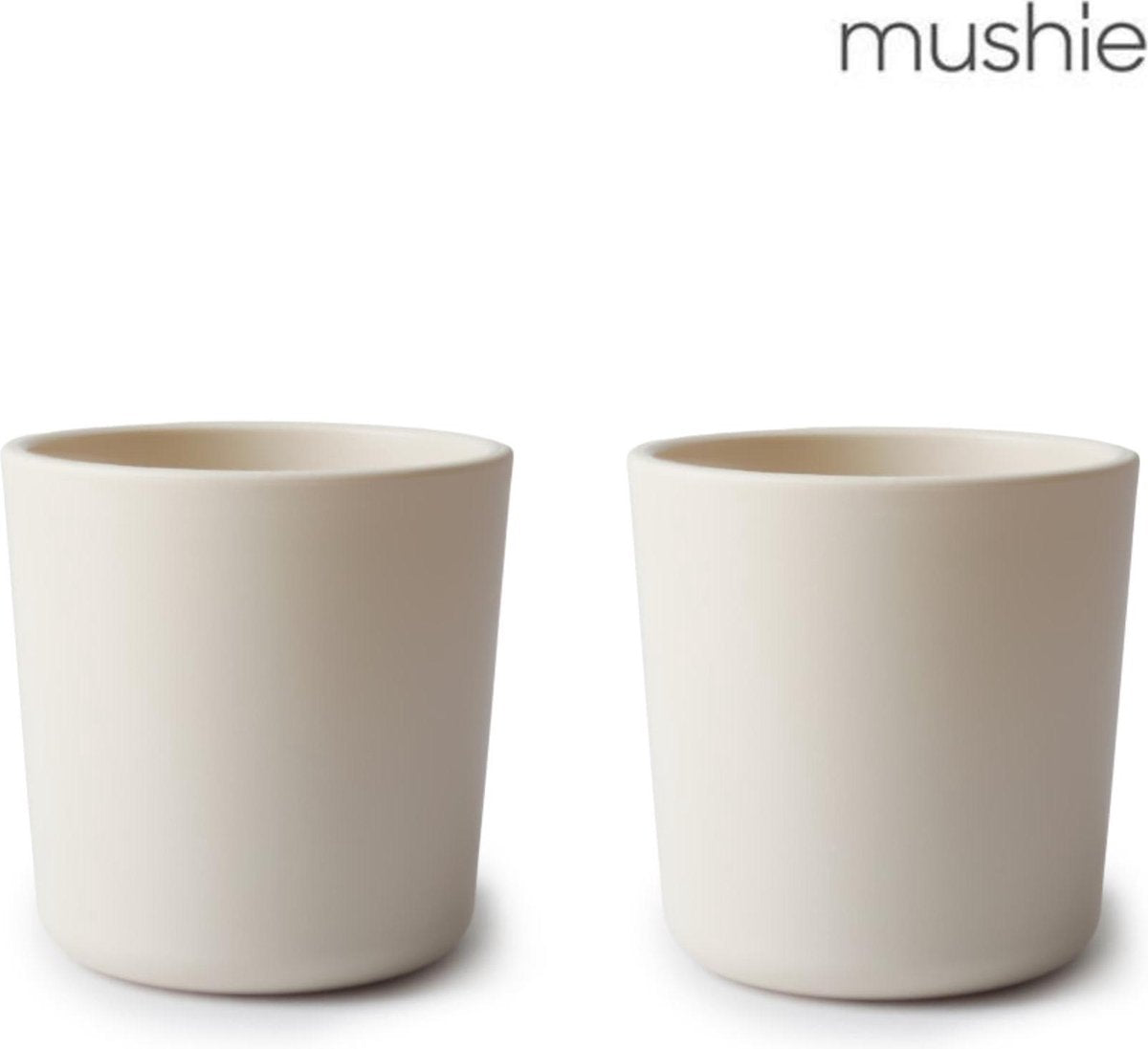 Mushie beker Ivory - set van 2 Wit