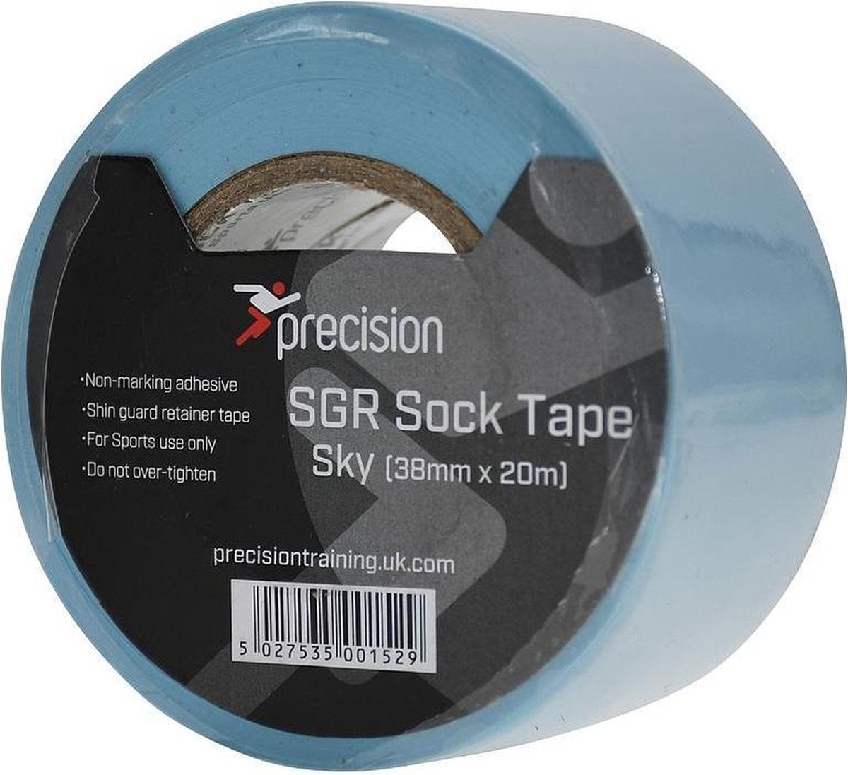Precision Sokkentape 20  M X 38 Mm Pvc Lichtblauw 5 Stuks
