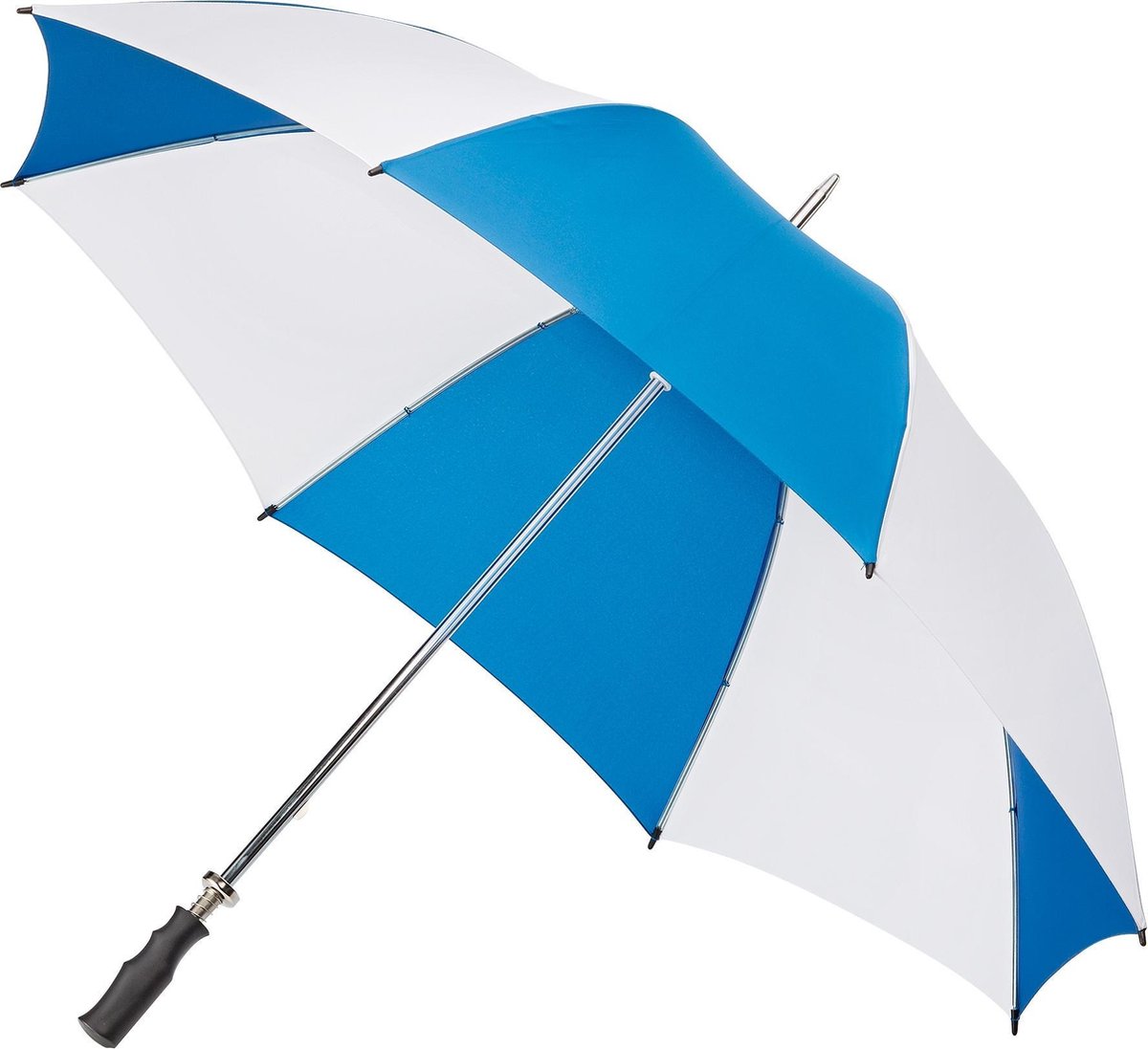 Falcone Golfparaplu Handopening 120 Cm Wit/blauw