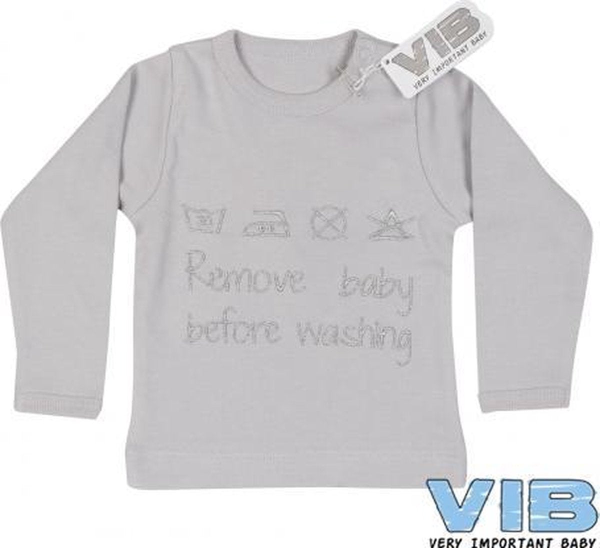 VIB - Shirt remove baby 0-3 mnd GRIJS