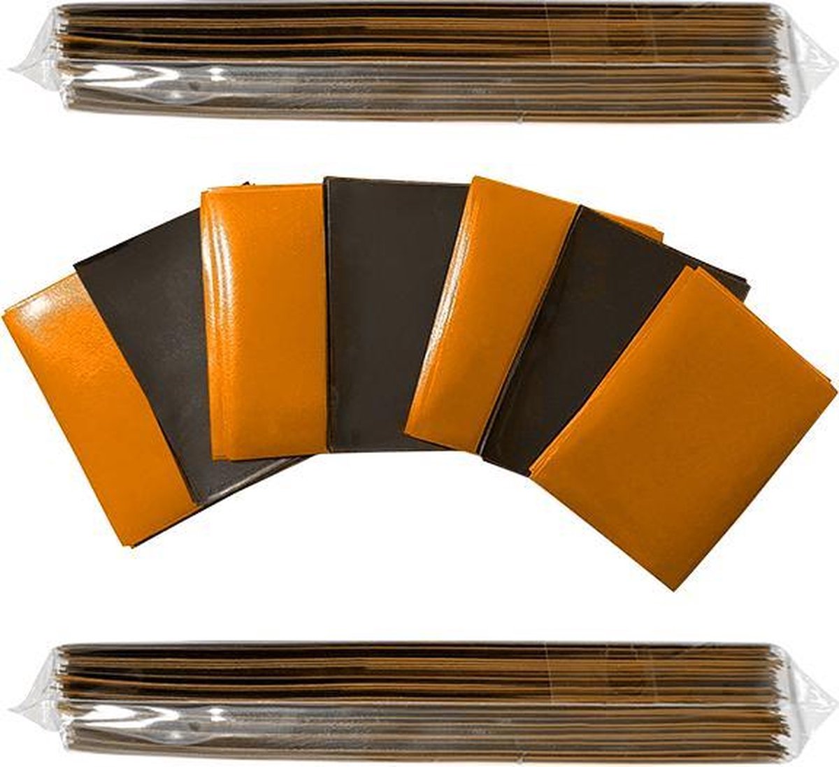 Speelkaartsleeves – 100 stuks – 66x91mm – Oranje – MTG Magic The Gathering – Yu-Gi-Oh - Pokémon - Card sleeves