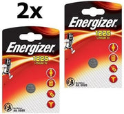 2 Stuks (2 Blister a 1st) Energizer CR1225 48mAh 3V batterij