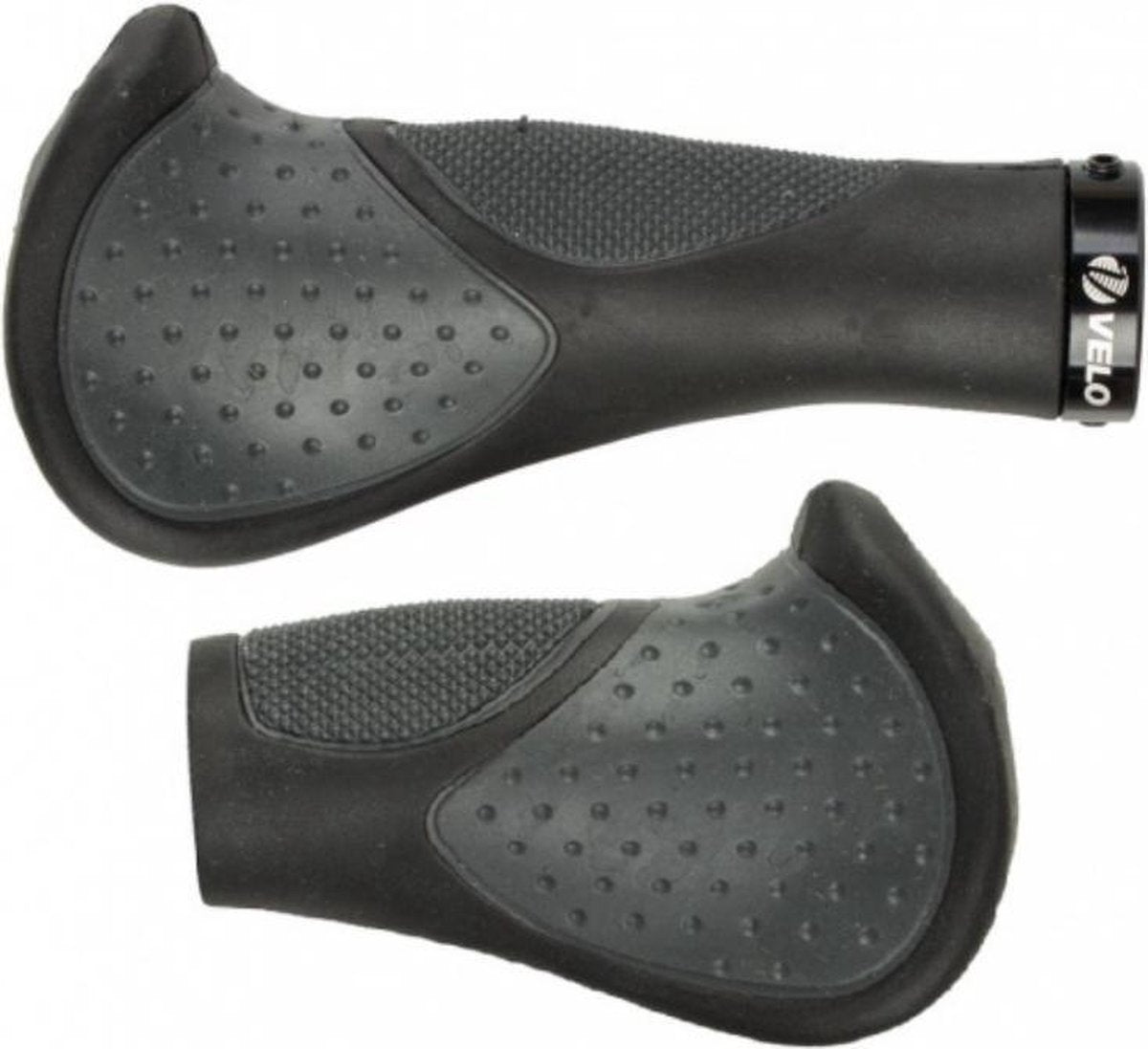 Handvatset Velo Comfort 3D--Gel  135/92mm Zwart/Grijs