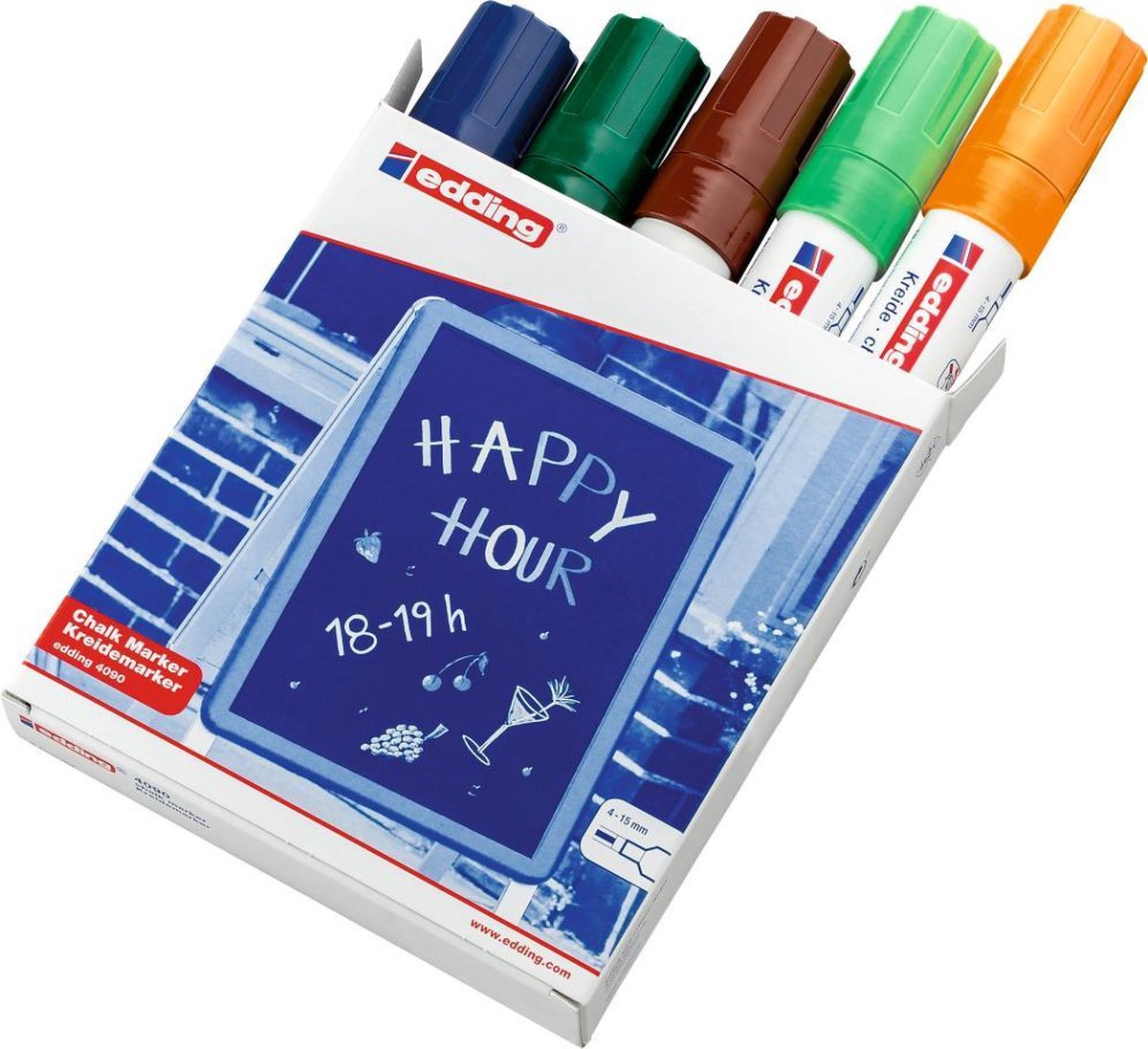 e-4090 chalk marker assorti doos (003