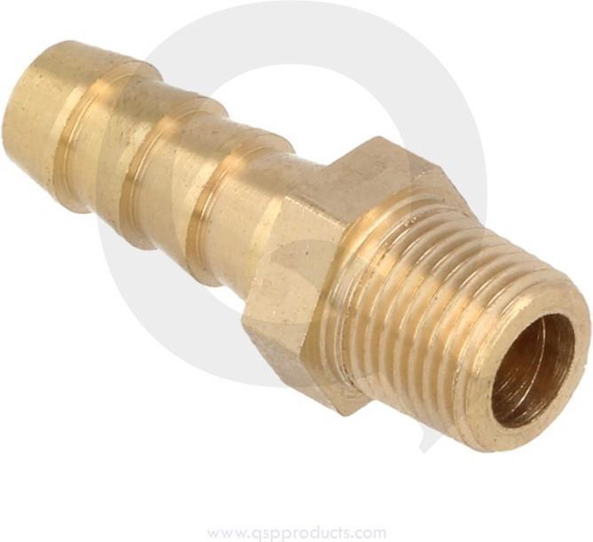 Slangpilaar messing recht 8 mm - 1/8 NPT