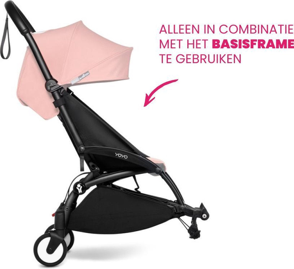 Babyzen YOYO Connect Frame - Zwart (geen complete buggy