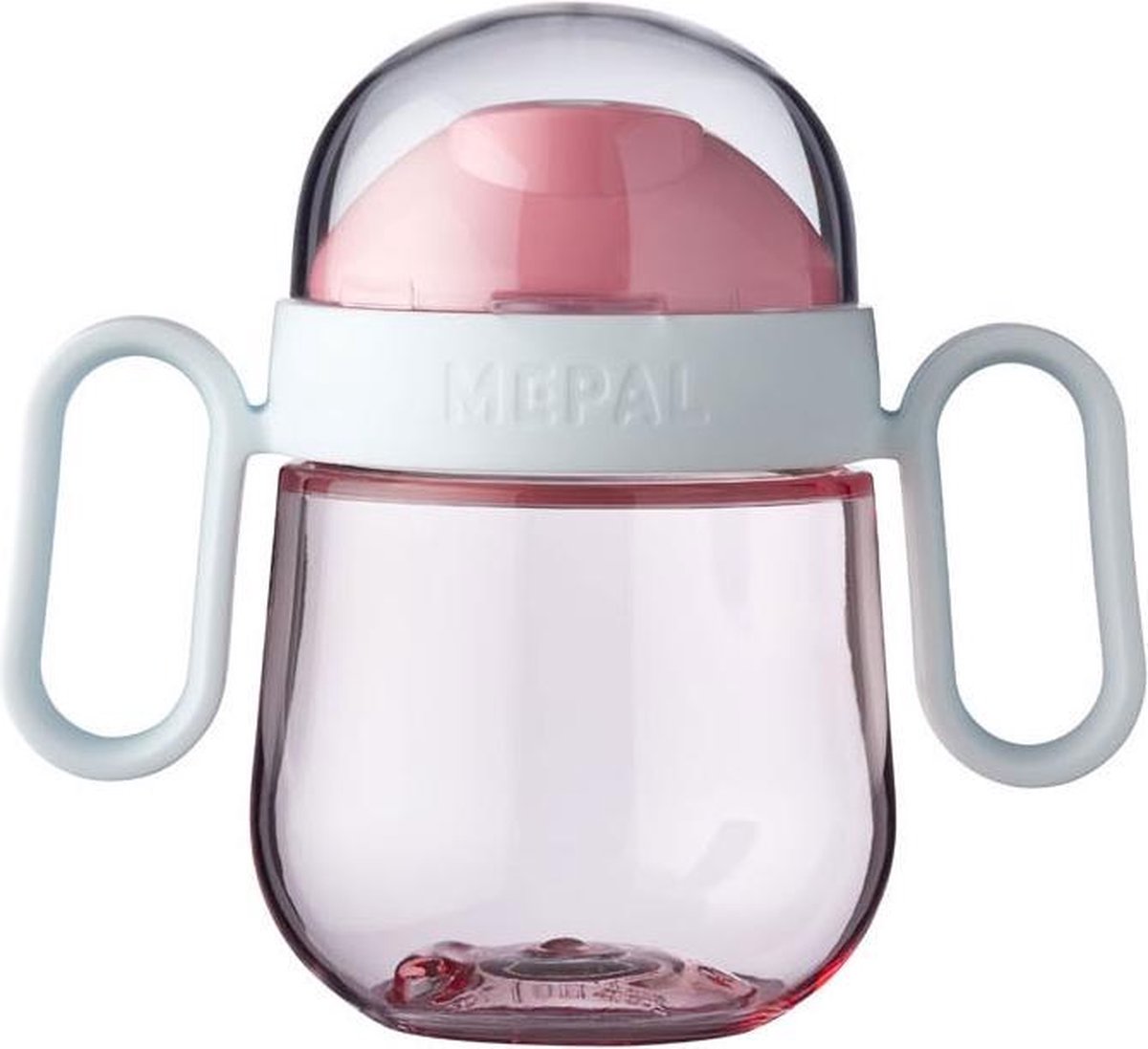 Mepal Mio – Antilekbeker 200 ml – gegarandeerd lekvrij – Deep pink – kan tegen een stootje – drinkbeker voor kinderen – oefenbeker